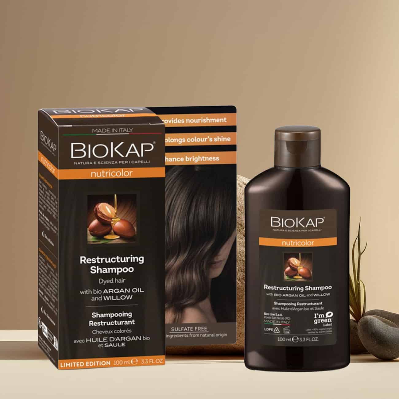 shampooing cheveux colorés 100ml - nouvelle formulation